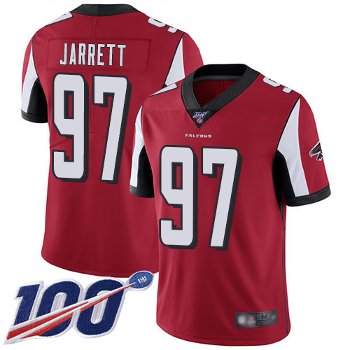 Atlanta Falcons Limited Red Men Grady Jarrett Home Jersey NFL Football 97 100th Season Vapor Untouchable